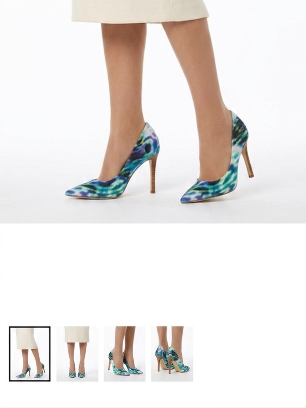 Guess Vibrant Blue and Green Heels